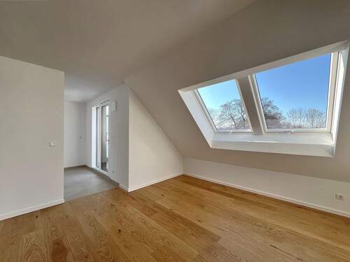 Wohnzimmer und off. Küchenbereich - Etagenwohnung mit 75,00 m&sup2; in München zum Kaufen