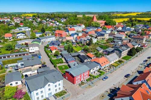 Luftbildaufnahme - Blick über Sagard - 
