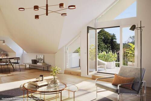 Bild 1 - *BEZUGSFERTIG* ELEGANTE 4-ZIMMER-WOHNUNG MIT LOFT-CHARAKTER, GESCHÜTZTER DACHTERRASSE UND BALKON
