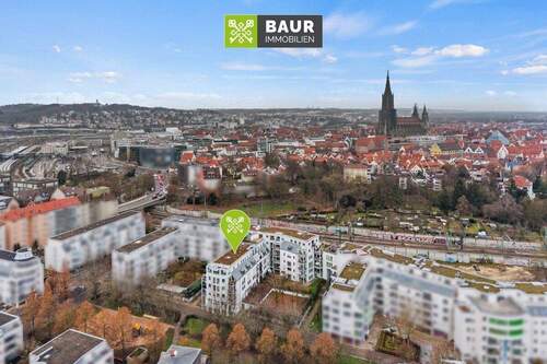 Titelbild - 360° I Urban und Komfortabel! 3-Zimmer-Wohnung in Ulm mit TG-Stellplatz und Terrasse!