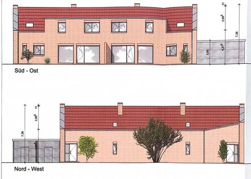Bild 1 - DHH Neubau mit Carport in zentraler Lage von Ihrhove WE1