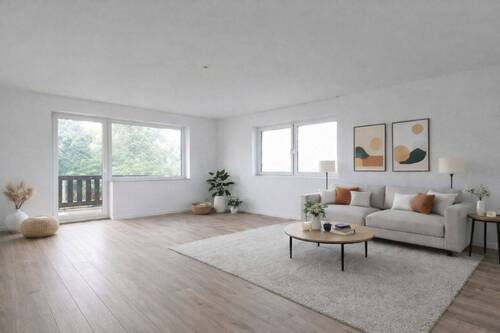 Wohnzimmer_KI-generiert - 4 Zimmer Etagenwohnung zum Kaufen in Halle (Westfalen)
