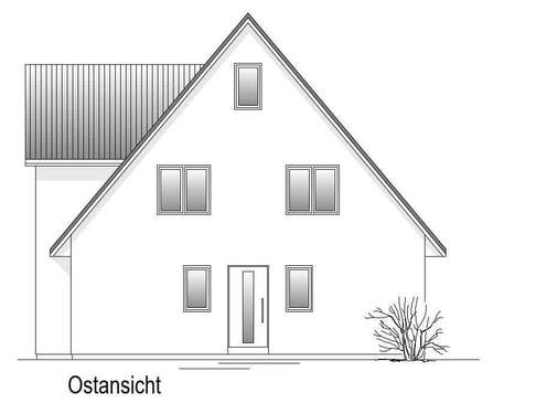 Ost-Ansicht - 4 Zimmer Doppelhaushälfte zum Kaufen in Ostenfeld