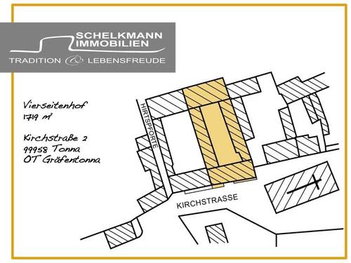 Lageplan Kirchstraße 2 in Gräfentonna - 