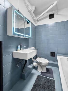 Badezimmer - Etagenwohnung mit 74,00 m&sup2; in Hannover zum Kaufen