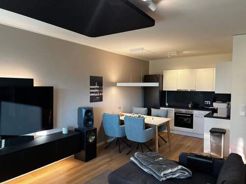 Offene Wohnküche - +++NEU+++ Helle Neubau-2-Zimmer-Wohnung mit sonniger Südwest-Loggia in Wandsbek