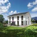 DH Aura 125 - Gartenansicht - 5 Zimmer Doppelhaushälfte zum Kaufen in Alperstedt