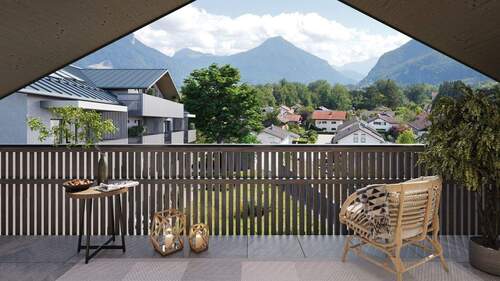 Balkon - ANNE - Etagenwohnung mit 75,30 m&sup2; in Brannenburg zum Kaufen