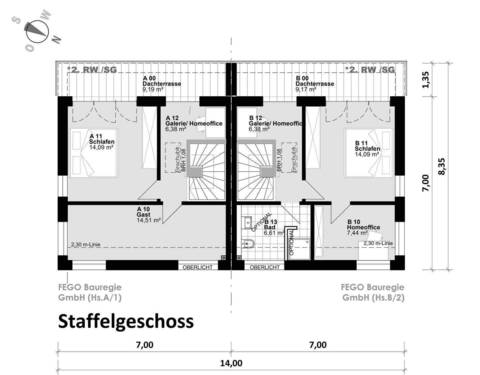 Staffelgeschoss & Dachterrasse - Mehrfamilienhaus, Wohnhaus mit 125,00 m² in Hamburg zum Kaufen