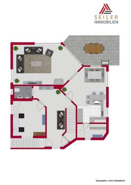 Erdgeschoss mit Terrasse - 