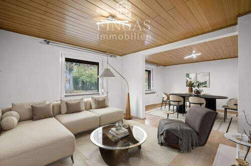 Wohnzimmer virtuell - 3 Zimmer Doppelhaushälfte in Bremen