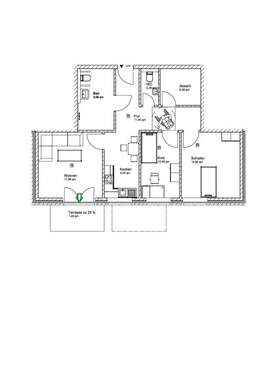 Wohnung 2 - Etagenwohnung mit 84,70 m&sup2; in Barum zur Miete