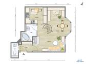 Grundriss untere Wohnebene - 