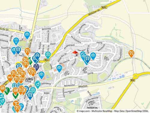 Geolyzer Kartenausschnitt - Mehrfamilienhaus, Wohnhaus mit 249,00 m² in Bitburg zum Kaufen