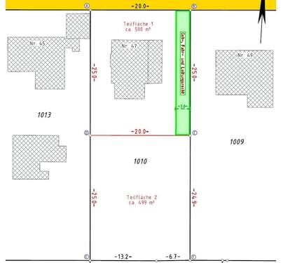 Teilungsmöglichkeit - 