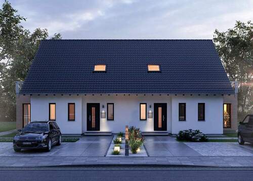 Abendvisualisierung - Doppelhaushälfte mit 140,00 m² in Herrsching am Ammersee zum Kaufen