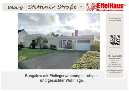 Ansicht 1 - Bungalow mit Einliegerwohnung zu verkaufen