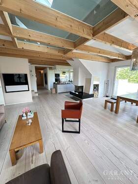 Wohnen, Essen, Kamin, KuÌche - 4 Zimmer Etagenwohnung in Heilbronn