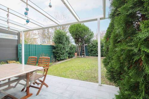 Garten & Terrasse - Reihenendhaus mit 145,30 m&sup2; in Frankfurt am Main zum Kaufen