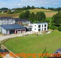 426 m² WNF - Modernes & neuwertiges (Massiv-) Traumhaus inkl. Gewerbehalle, Büro & großem Garten!! - Bad Griesbach im Rottal / Karpfham