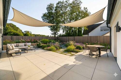 Visualisierung Garten - Einfamilienhaus mit 293,20 m² in Berg zum Kaufen