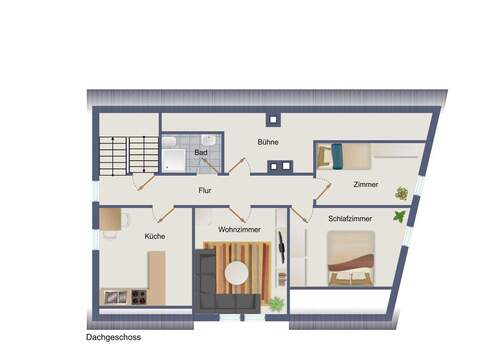 Haus Nr. 2 Dachgeschoss - 