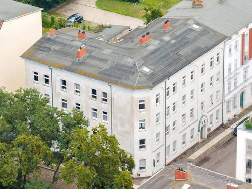 Luftaufnahme - 3 Zimmer Mehrfamilienhaus, Wohnhaus zum Kaufen in Eberswalde