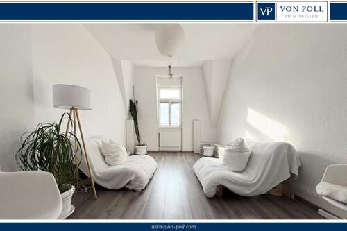 Titelbild-Logo - Hochwertig möblierte Altbau-Dachgeschosswohnung in unmittelbarer Mainlage