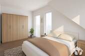 Schlafzimmer - 2 Zimmer Mehrfamilienhaus, Wohnhaus in Papenburg / Aschendorf (Ems)