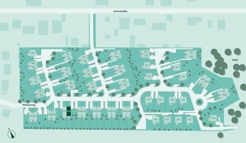 Lageplan vom Haus im Projekt Am Wiesenweg - 