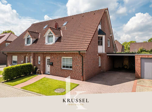 Herzlich willkommen bei KRÜSSEL IMMOBILIEN! - NEU: Gepflegte und familienfreundliche Doppelhaushälfte in Lingen-Baccum!