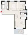 68045-201-Grundriss - 3 Zimmer Terrassenwohnung zur Miete in Rottweil