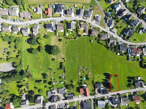 Ansicht von oben - Sofort bebaubares Grundstück in zentraler und schöner Wohnlage von Arnsberg-Rumbeck