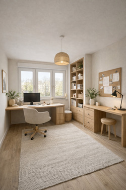 Arbeitszimmer - Etagenwohnung mit 76,00 m&sup2; in Wuppertal zum Kaufen