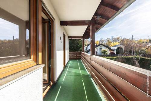 Der überdachte Südwestbalkon - 