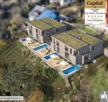 Exklusives Wohnen, Luxuriöses Neubau-Endhaus (DHH) mit Pool, Aufzug & Blick auf die Festung - Höchberg