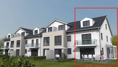 Bild 1 - Reihenendhaus (Effizienzhaus 40 KFN) in Top Lage Neubauprojekt Heerespark Mühldorf - Haus 1 -