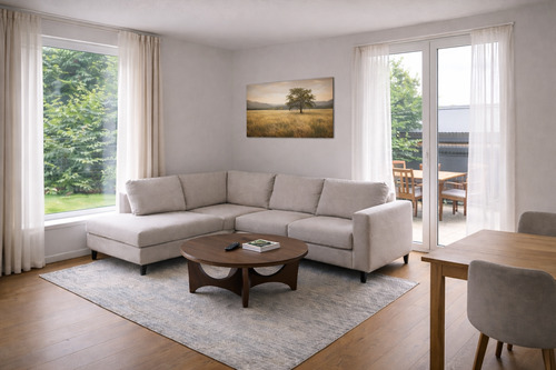 Wohnzimmer - Familienhaus in Berlin-Rosenthal mit Südterrasse & großem Garten – 6 Zimmer, ruhige Wohnlage, viel Privatsphäre & sofort bezugsfrei im grünen Norden