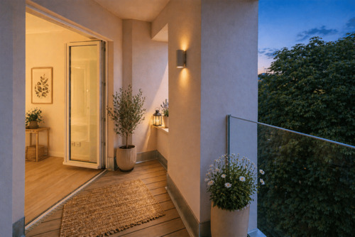 Loggia mit Parkblick - 2 Zimmer Etagenwohnung in Berlin