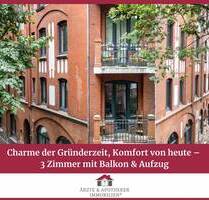 Charme der Gründerzeit, Komfort von heute - 3 Zimmer mit Balkon & Aufzug - Hamburg Wilhelmsburg