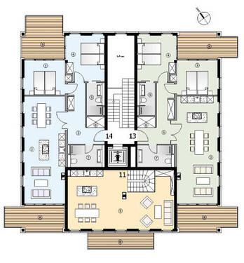 Villa Augustine - 1. Obergeschoss - Etagenwohnung mit 102,50 m&sup2; in Binz zum Kaufen