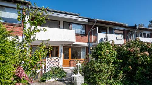 Haus - Gartenansicht - Großzügiges Reihenmittelhaus in Strandnaher Lage von Duhnen