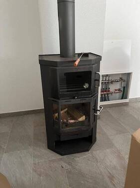 Schwedenofen mit Schauglas erneuert - 