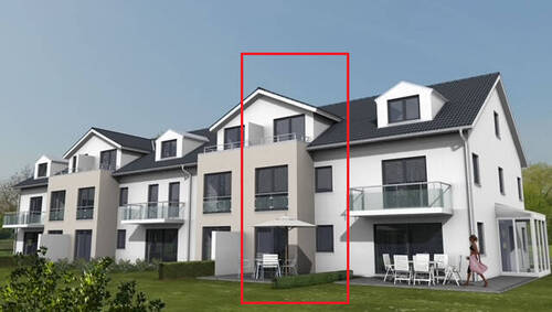 Bild 1 - Reihenmittelhaus (Effizienzhaus 40 KFN) in Top Lage Neubauprojekt Heerespark Mühldorf - Haus 2 -