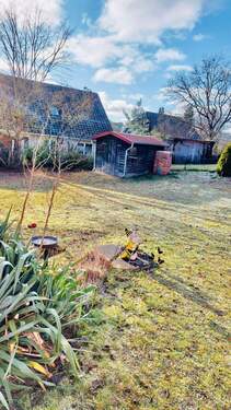 Garten mit Schuppen - Reihenmittelhaus mit 102,00 m&sup2; in Dannenberg zum Kaufen