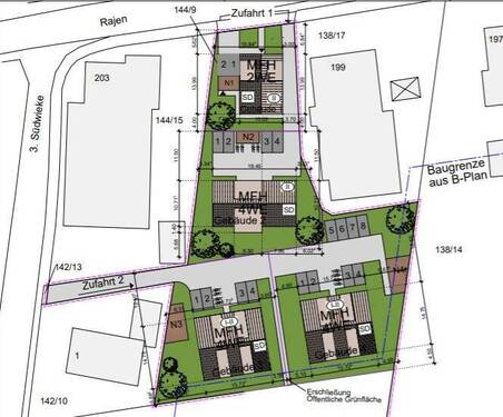 Lageplan - Grundstück zum Kaufen in Rhauderfehn