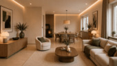 Beispiel Wohnzimmer m. Esszimmer - 