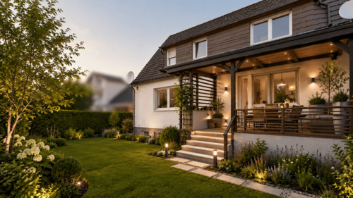 Beispiel Garten - 4 Zimmer Doppelhaushälfte in Feucht