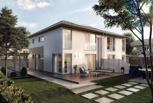 Doppelhaus Aura 136 - Schlichte Eleganz trifft auf einen Hauch von Luxus in Gebesee