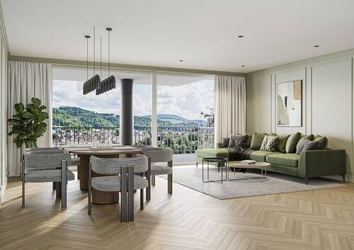 Innenvisualisierung_1.OG_W07 - EXTRAVAGANT ! ° W07 ° 3.5-ZWG ° 1.OG ° Süd-West SONVIDA - Dreispitz Laufenburg